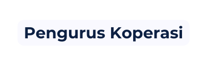 Pengurus Koperasi